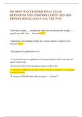 S12 SPRINKLER TEST S13 STANDPIPE TEST SPRINKLERS SEGMENT 5&comma; S-12 CITYWIDE SPRINKLER SYSTEMS QUESTIONS AND CORRECT ANSWERS LATEST 2025-2026 EXAM UPDATE