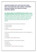 ADVANCE RIGGER TEST 2025 PRACTICE EXAM WITH 100 QUESTIONS AND CORRECT ANSWERS&sol; ADVANCE RIGGER TEST PRACTICE EXAM 2025&sol;2026 &lpar;NEW&excl;&excl;&rpar;