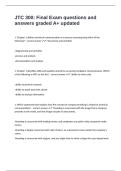 JTC 300&colon; Final Exam questions and answers graded A&plus; updated