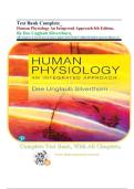 Test Bank Complete_ Human Physiology An Integrated Approach 8th Edition, By Dee Unglaub Silverthorn| All Chapters 1-26| Latest Update 2025 With Detailed Answers Rated A+