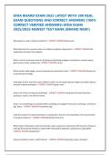 EFDA BOARD EXAM 2025 LATEST WITH 300 REAL EXAM QUESTIONS AND CORRECT ANSWERS &lpar;100&percnt; CORRECT VERIFIED ANSWERS&rpar; EFDA EXAM 2025&sol;2026 NEWEST TEST BANK &lpar;BRAND NEW&excl;&rpar;