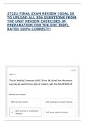 2T251 FINAL EXAM REVIEW &lpar;GOAL IS TO UPLOAD ALL 306 QUESTIONS FROM THE UNIT REVIEW EXERCISES IN PREPARATION FOR THE EOC TEST&rpar; RATED 100&percnt; CORRECT&excl;&excl;