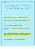 Pediatric Comat Exam Newest 2025&sol;2026 With  Complete 150 Questions And Correct Answers  &vert;Already Graded A&plus;&vert;&vert;Brand New Version&excl;&vert;
