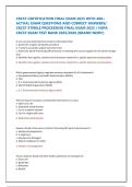 CRCST CERTIFICATION FINAL EXAM 2025 WITH 400&plus; ACTUAL EXAM QUESTIONS AND CORRECT ANSWERS&sol; CRCST STERILE PROCESSING FINAL EXAM 2025 &sol; HSPA CRCST EXAM TEST BANK 2025&sol;2026 &lpar;BRAND NEW&excl;&excl;&rpar;