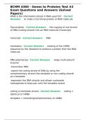 BCHM 4360 - Genes to Proteins Test -2 Exam Questions and Answers &lpar;Solved Papers&rpar;&period;