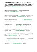 BCHM 4360 Exam 1 Solved Questions and Answers &lpar;Complete Practice Papers&rpar;