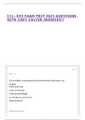CCI - RVS EXAM PREP 2025 QUESTIONS WITH 100&percnt; SOLVED ANSWERS&excl;&excl;