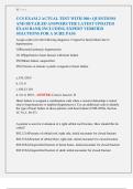 CCS EXAM 2 ACTUAL TEST WITH 300&plus; QUESTIONS  AND DETAILED ANSWERS THE LATEST UPDATED  EXAM BANK INCLUDING EXPERT VERIFIED  SOLUTIONS FOR A SURE PASS
