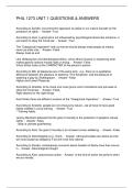 PHIL 1273 UNIT 1 QUESTIONS & ANSWERS