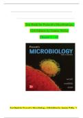TEST BANK For Prescott's Microbiology&comma; 12th Edition by Joanne Willey&vert; Verified Chapter's 1 - 42 &vert; Complete