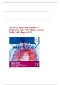 Test Bank- Egan's Fundamentals of Respiratory Care 13th Edition &lpar; James K&period; Stoller&comma; &rpar; All Chapters 1-58