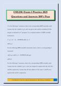 CSE230&colon; Exam 1 Practice 2025 Questions and Answers 100&percnt; Pass