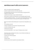 nutrition exam 4 with correct answers&period;