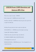 CSE310 Exam 2 2025 Questions and Answers 100&percnt; Pass