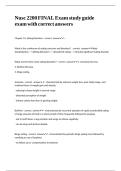 Nusc 2200 FINAL Exam study guide exam with correct answers&period;