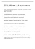 NUSC 2200 exam 2 with correct answers