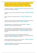 NC DOCC PRACTICE EXAM QUESTIONS AND ANSWERS LATEST DOWNLOADED 2025&sol;2026 A COMPLETE SOLUTION ALL ANSWERS 100&percnt; ACCURATE BEST RATED A&plus; FOR SUCCESS