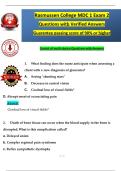 MDC 1 Exam 2 Nursing Questions & Answers &vert; Rasmussen College Study Guide
