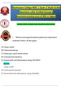 MDC 1 Exam 2 Study Guide&colon; 300&plus; Nursing Questions & Verified Answers