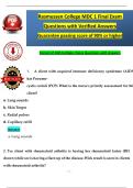 MDC 1 Final Exam Nursing Guide&colon; 100 Questions & Answers for Rasmussen College