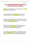 CLT-LANA EXAM BRAND NEW OFFICIAL  QUESTIONS WITH ANSWERS&period;