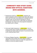COMMUNITY HESI STUDY GUIDE  BRAND NEW OFFICIAL QUESTIONS  WITH ANSWERS&period;