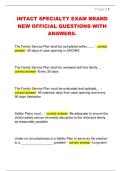 INTACT SPECIALTY EXAM BRAND  NEW OFFICIAL QUESTIONS WITH  ANSWERS&period; 