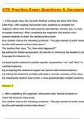 STR Practice Questions Exam &lpar;Latest 2025 &sol; 2026 Update&rpar; Questions and Verified Answers &vert; 100&percnt; Correct &vert; Grade A&plus;