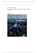 Test Bank For Neuroscience 7th Edition by Purves&comma; All Chapters 1-34 &vert; Latest Edition 2025