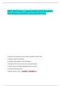 NUR 3805 Exam 1 Latest Update 2025 Questions  and Answers Graded A&plus;&vert;Assured Success 