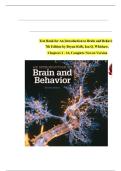 TEST BANK For An Introduction to Brain and Behavior, 7th Edition by Bryan Kolb, Ian Q. Whishaw, Verified Chapters 1 - 16, Complete Newest Version
