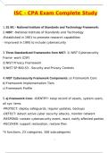 ISC - CPA Exam &lpar;Latest 2025 &sol; 2026 Update&rpar; Questions and Verified Answers &vert; 100&percnt; Correct &vert; Grade A&plus;