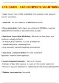 CPA Exam - FAR &lpar;Latest 2025 &sol; 2026 Update&rpar; Questions and Verified Answers &vert; 100&percnt; Correct &vert; Grade A&plus;