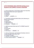 CCFD Paramedic Test 2025&colon; Updated Actual Exam Questions and Correct Answers