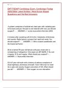 EMT FISDAP Cardiology Exam 2025&colon; Real Questions & Verified Answers &vert; Study Guide