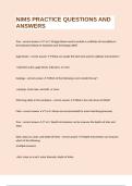 NIMS PRACTICE QUESTIONS AND ANSWERS