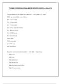 PHARM &lpar;NURS206&rpar;-FINAL EXAM REVIEW 2025 A&plus; GRADED