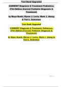 Test Bank &ndash; CURRENT Diagnosis & Treatment Pediatrics &lpar;27th Edition&comma; Maya Bunik&comma; Myron J&period; Levin&comma; Mark J&period; Abzug & Teri L&period; Schreiner&comma; Latest 2025&sol;2026&rpar;