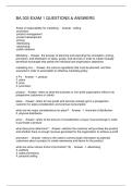 BA 303 EXAM 1 QUESTIONS & ANSWERS