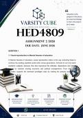HED4809 Assignment 2 &lpar;DETAILED ANSWERS&rpar; 2026 - DISTINCTION GUARANTEED 