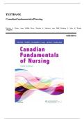 TEST BANK For Canadian Fundamentals of Nursing 7th Edition By Potter and Perry's &vert; Verified Chapter's 1 - 48 &vert; Complete