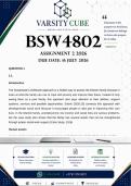 BSW4802 Assignment 2 &lpar;DETAILED ANSWERS&rpar; 2026 - DISTINCTION GUARANTEED