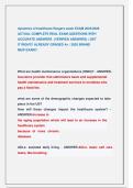 dynamics of healthcare Rutgers exam EXAM 2025&sol;2026  ACTUAL COMPLETE REAL EXAM QUESTIONS WITH  ACCURATE ANSWERS  &lpar;VERIFIED ANSWERS&rpar; &vert; GET                            IT RIGHT&excl;&excl; ALREADY GRADED A&plus; &sol; 2025 BRAND                                        NEW EXAM&excl;&excl;
