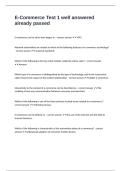 E-Commerce Test 1 well answered already passed