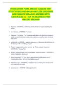 Foundations Final Jersey College Test  STUDY GUIDE 2025&sol;2026 COMPLETE QUESTIONS  AND CORRECT DETAILED ANSWERS WITH  RATIONALES &vert;&vert; 100&percnt; GUARANTEED PASS  <RECENT VERSION> 