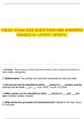 FSESCI EXAM 2025 QUESTIONS AND ANSWERS GRADED A&plus; LATEST UPDATE&period;