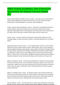 SWIC Police Academy Test 4 Revision Questions All Solved Correct Rated A&plus;&period;