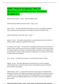 SWIC Police Academy Test 10 Questions and All Correct Answers Graded A&plus;&period;