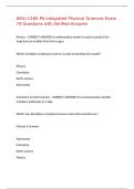 WGU C165 PA Integrated Physical Sciences Exam 74 Questions with Verified Answers&comma;100&percnt;CORRECT