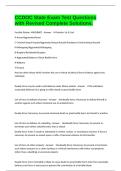 CCDOC State Exam Test Questions with Revised Complete Solutions&period;